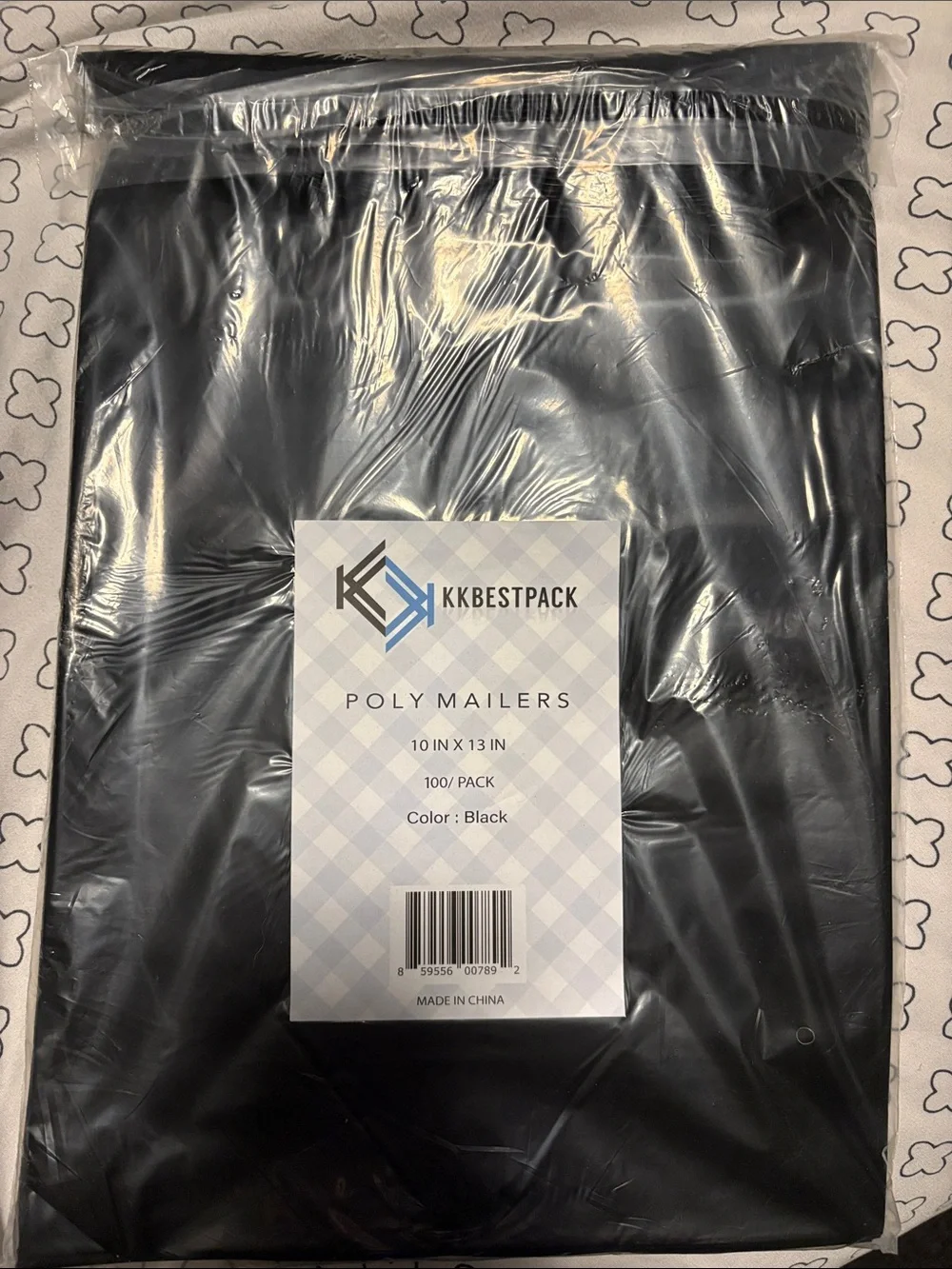 KKBestPack Black Poly Mailers - 10 x 13 in, 100 Pack